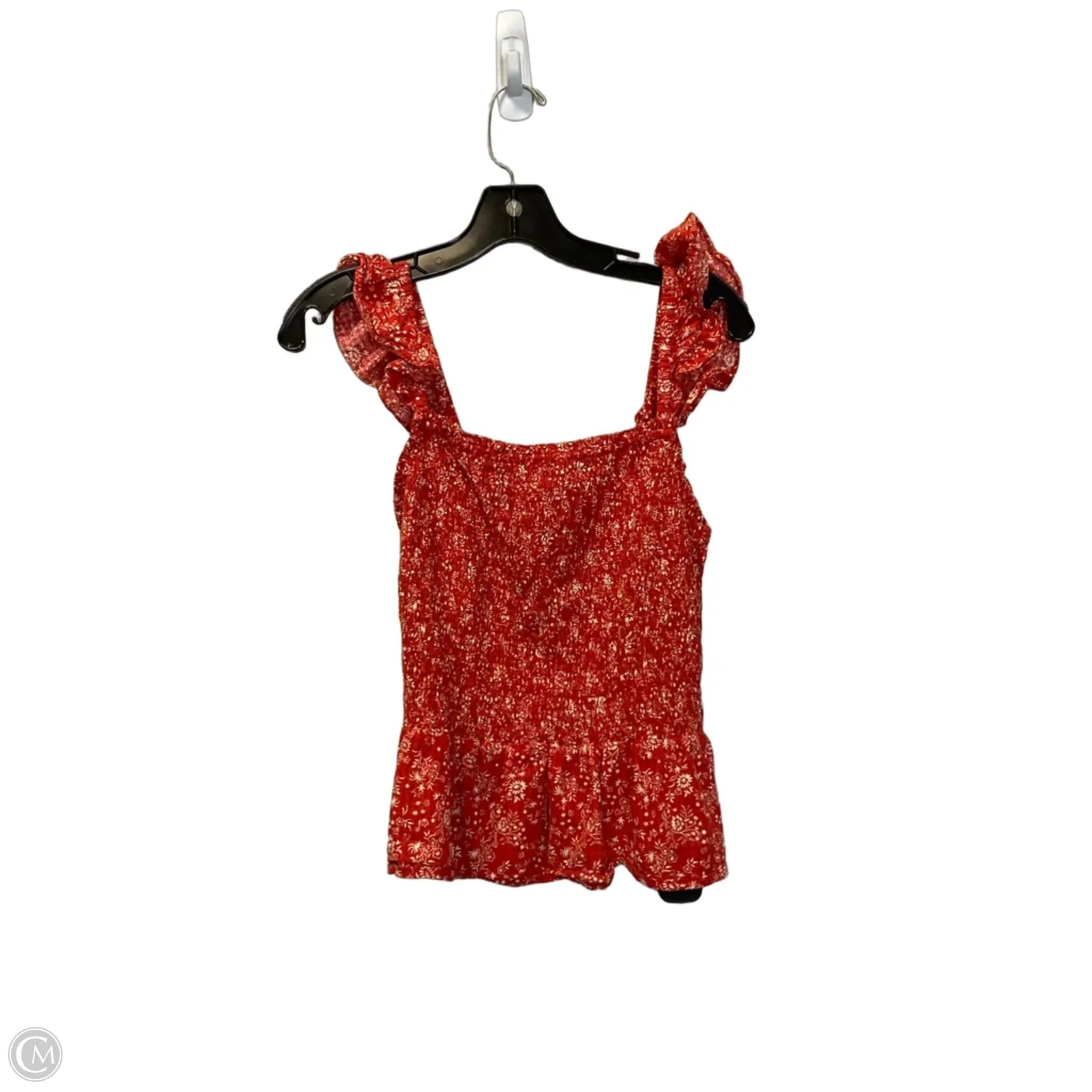 Top Sleeveless By Madewell In Red, Size: 4