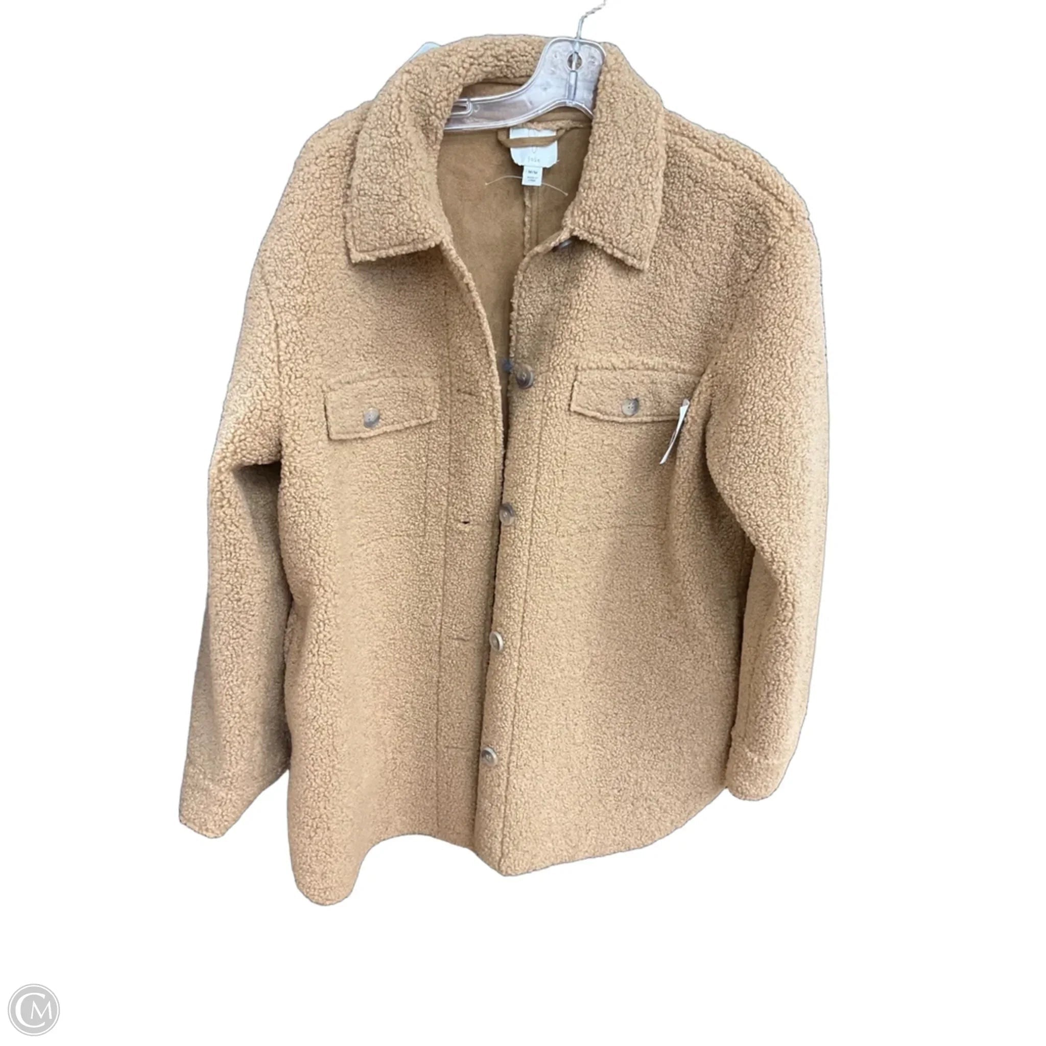 Coat Faux Fur & Sherpa By Joie In Tan, Size: M