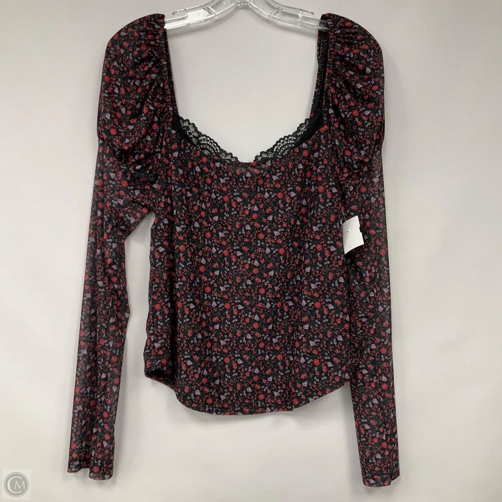 Top Long Sleeve By Maeve In Floral Print, Size: Xl