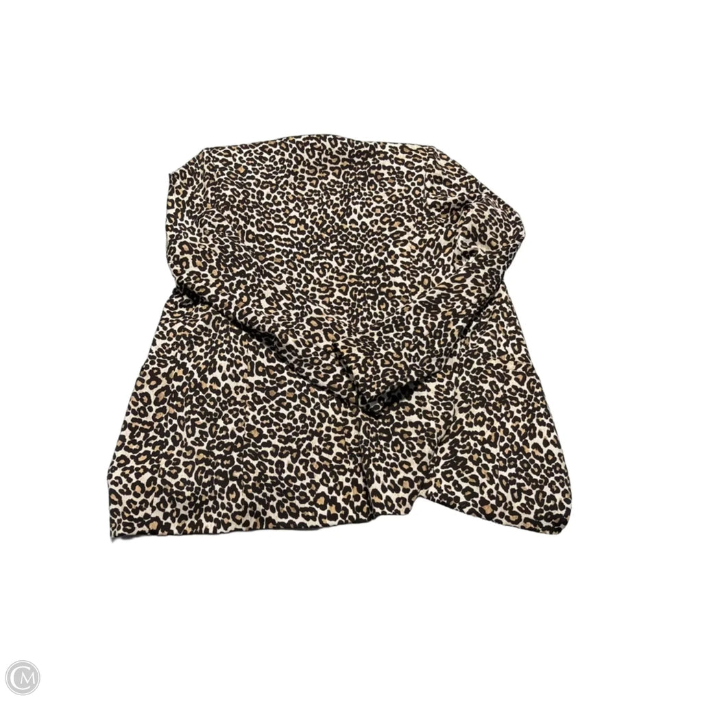 Blazer By Express In Animal Print, Size: S