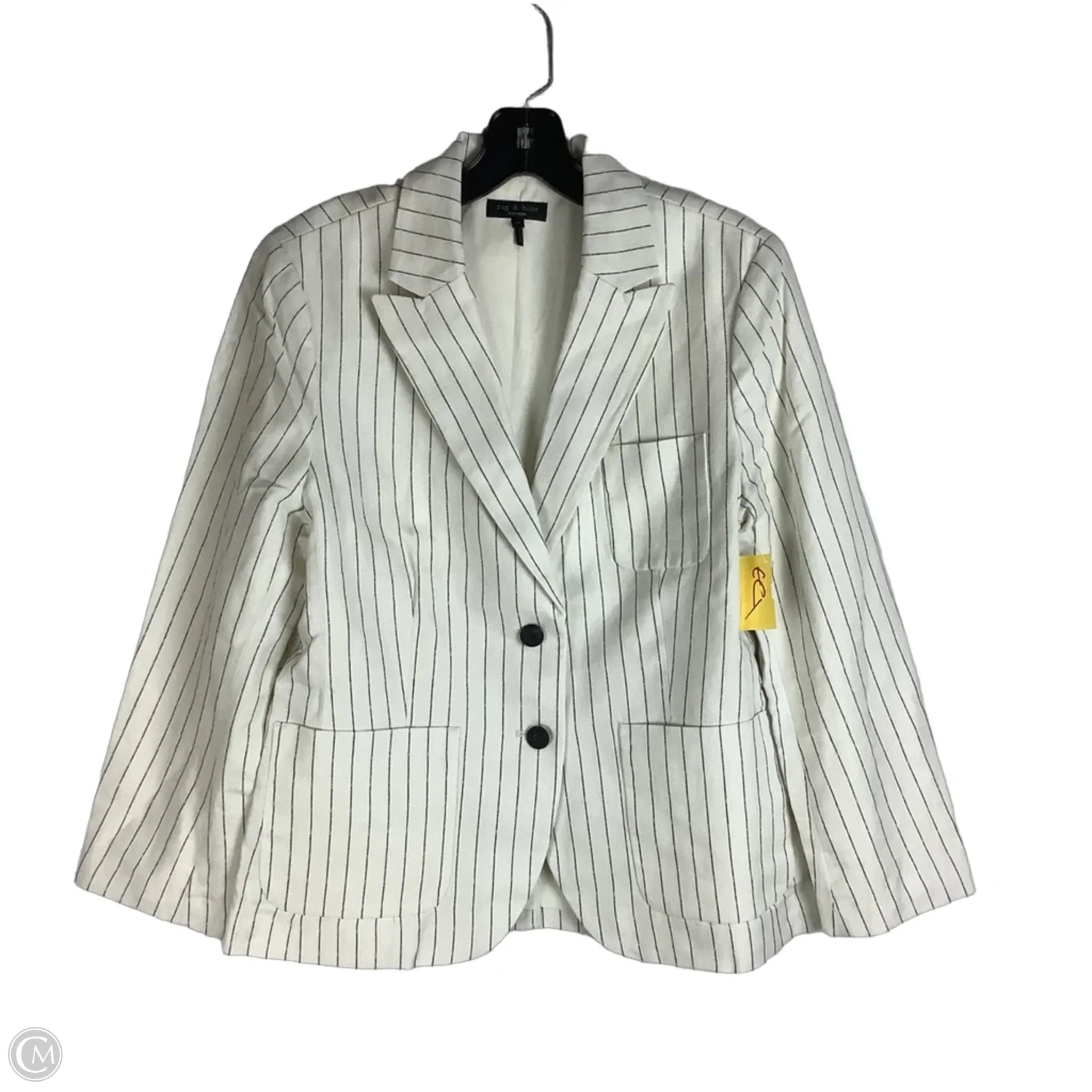 Blazer By Rag And Bone In Striped Pattern, Size: 12