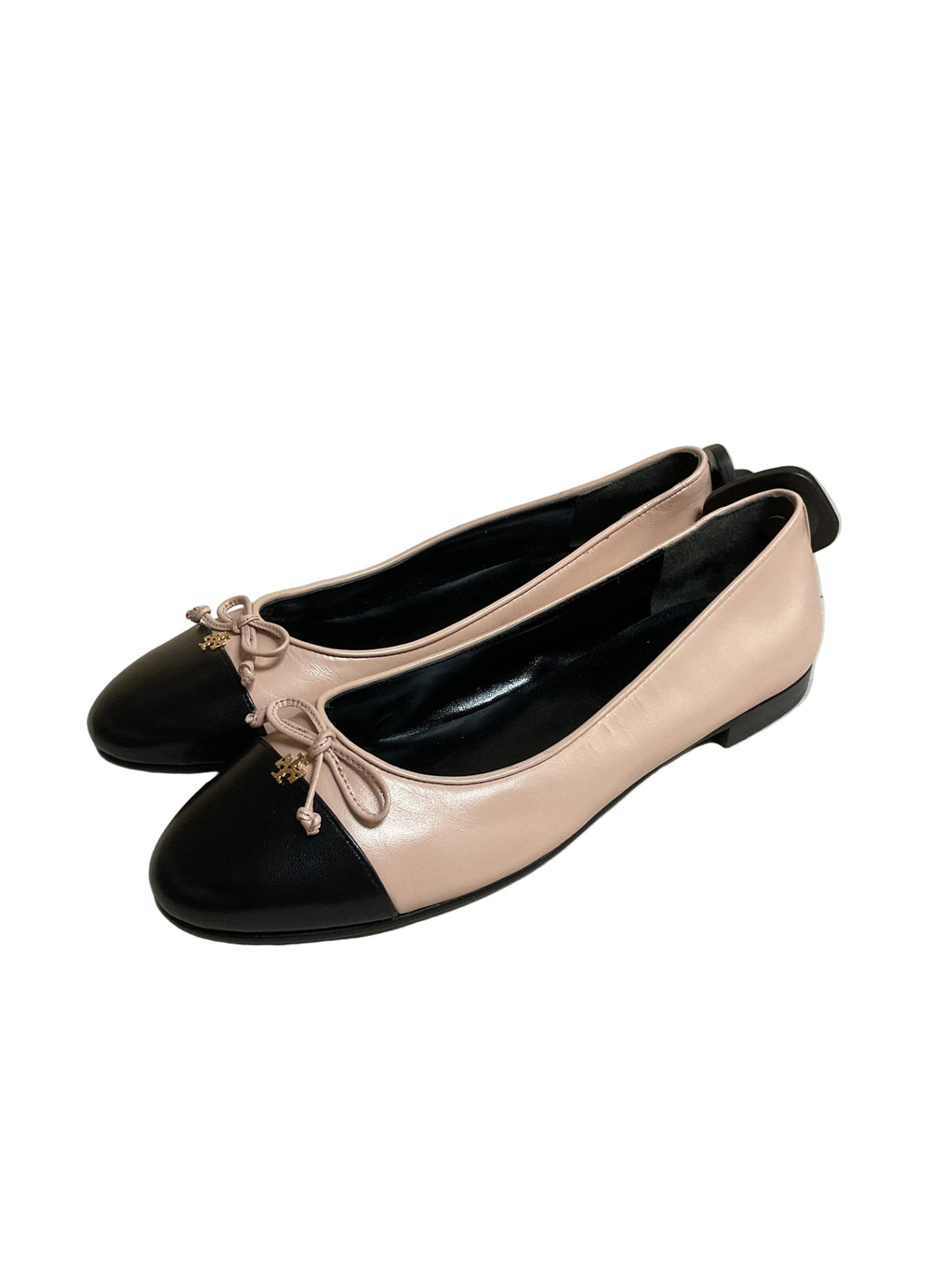 Shoes Designer By Tory Burch In Black & Pink, Size:8