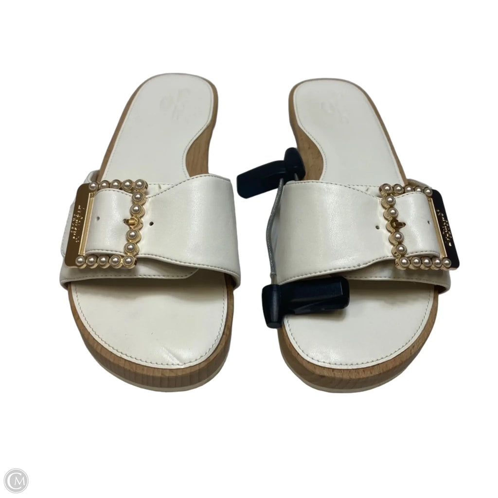 Sandals Heels Platform By Dr Scholls In White, Size: 8
