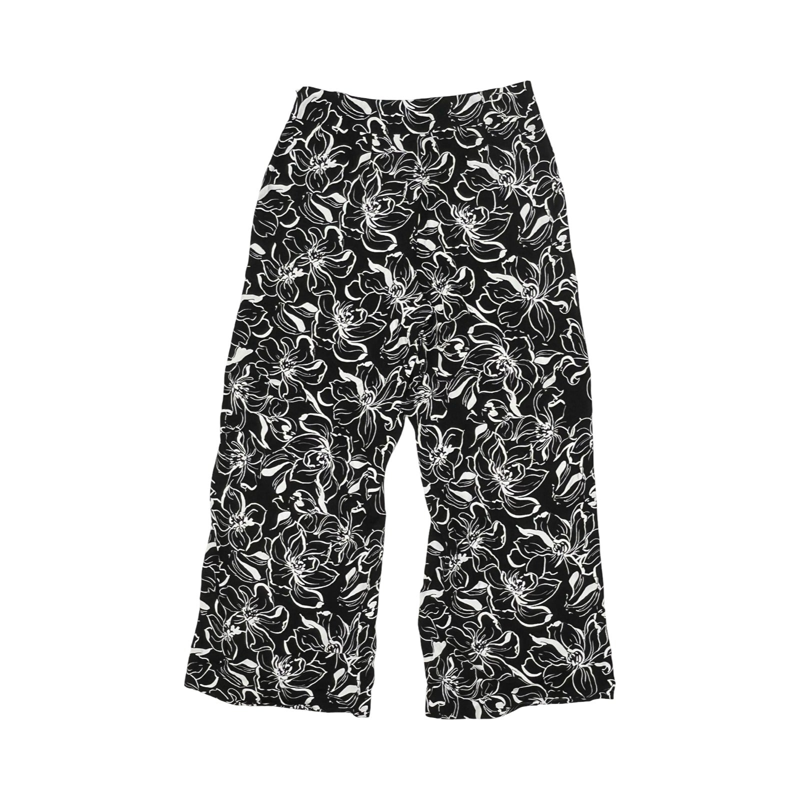 Pants Wide Leg By White House Black Market In Black & White, Size:8P