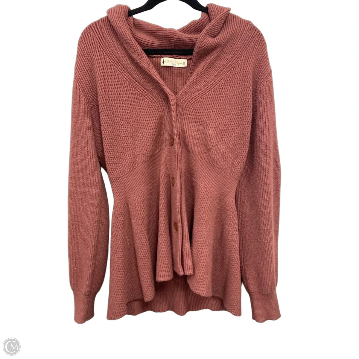 Cardigan By Clothes Mentor In Mauve, Size: Xl
