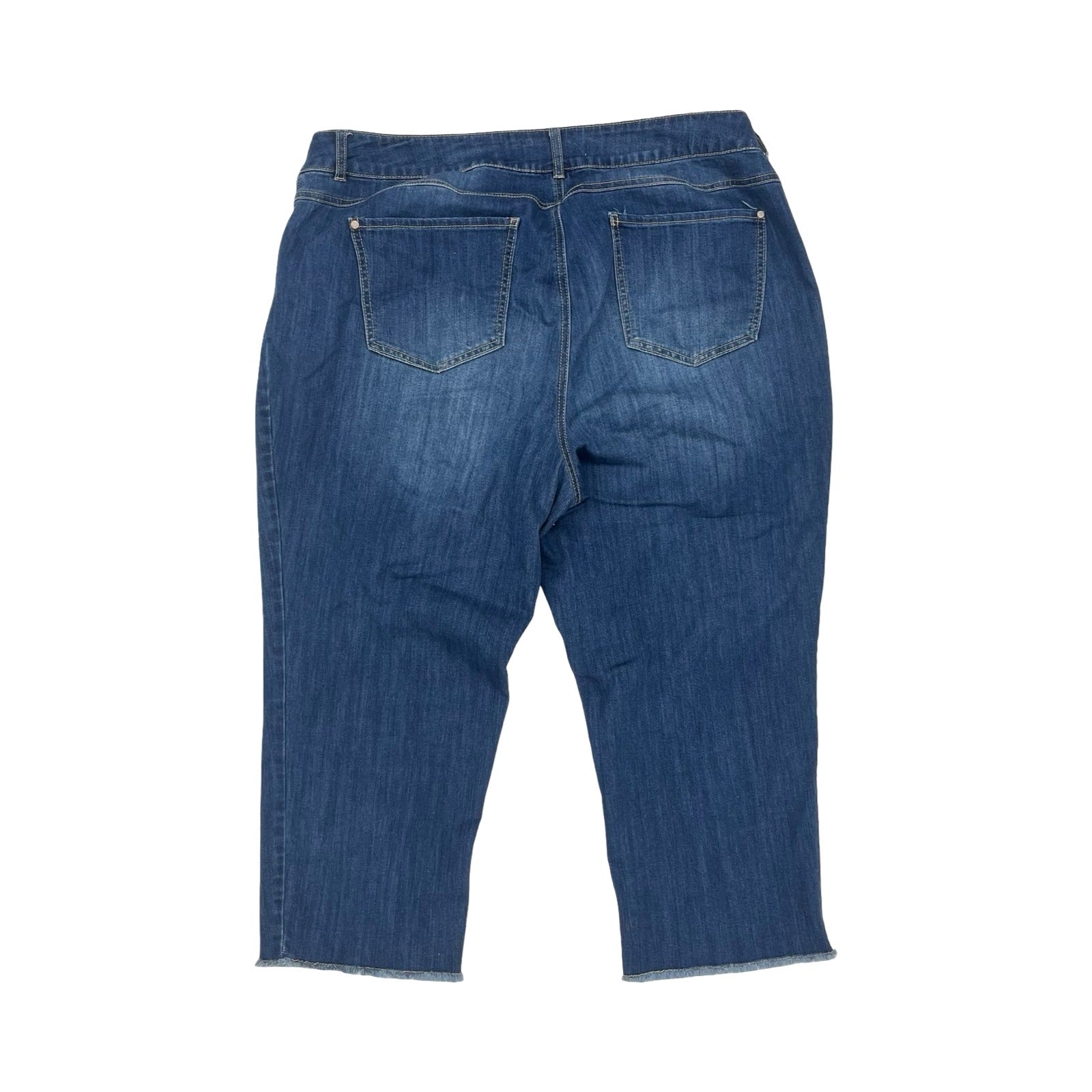 Jeans Cropped By Cato In Blue Denim, Size:20