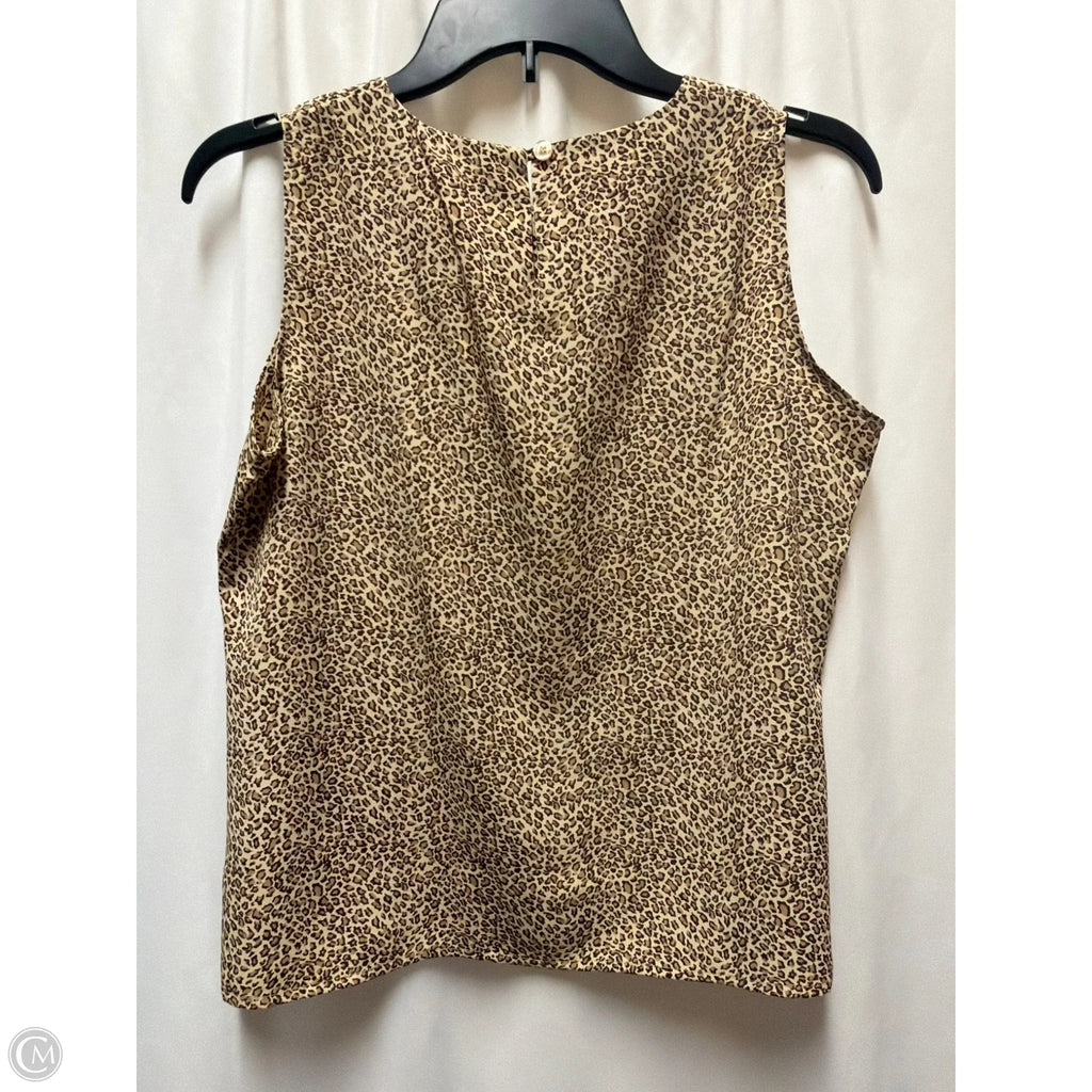 Top Sleeveless By Notations In Animal Print, Size: S