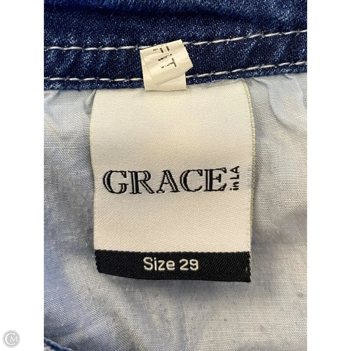 Jeans Boot Cut By Grace In Blue Denim, Size: 8