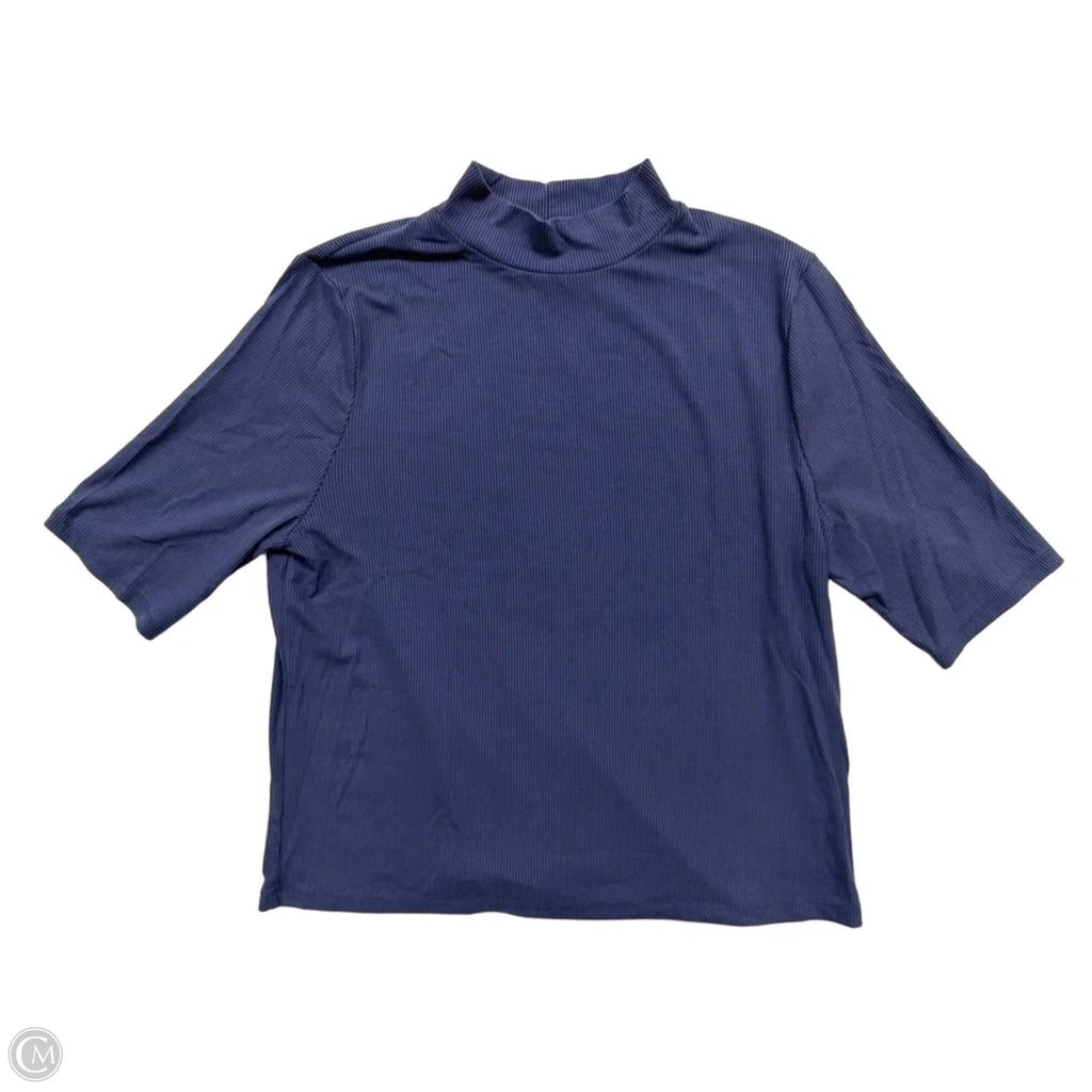 Top Short Sleeve By A New Day In Blue, Size: Xl