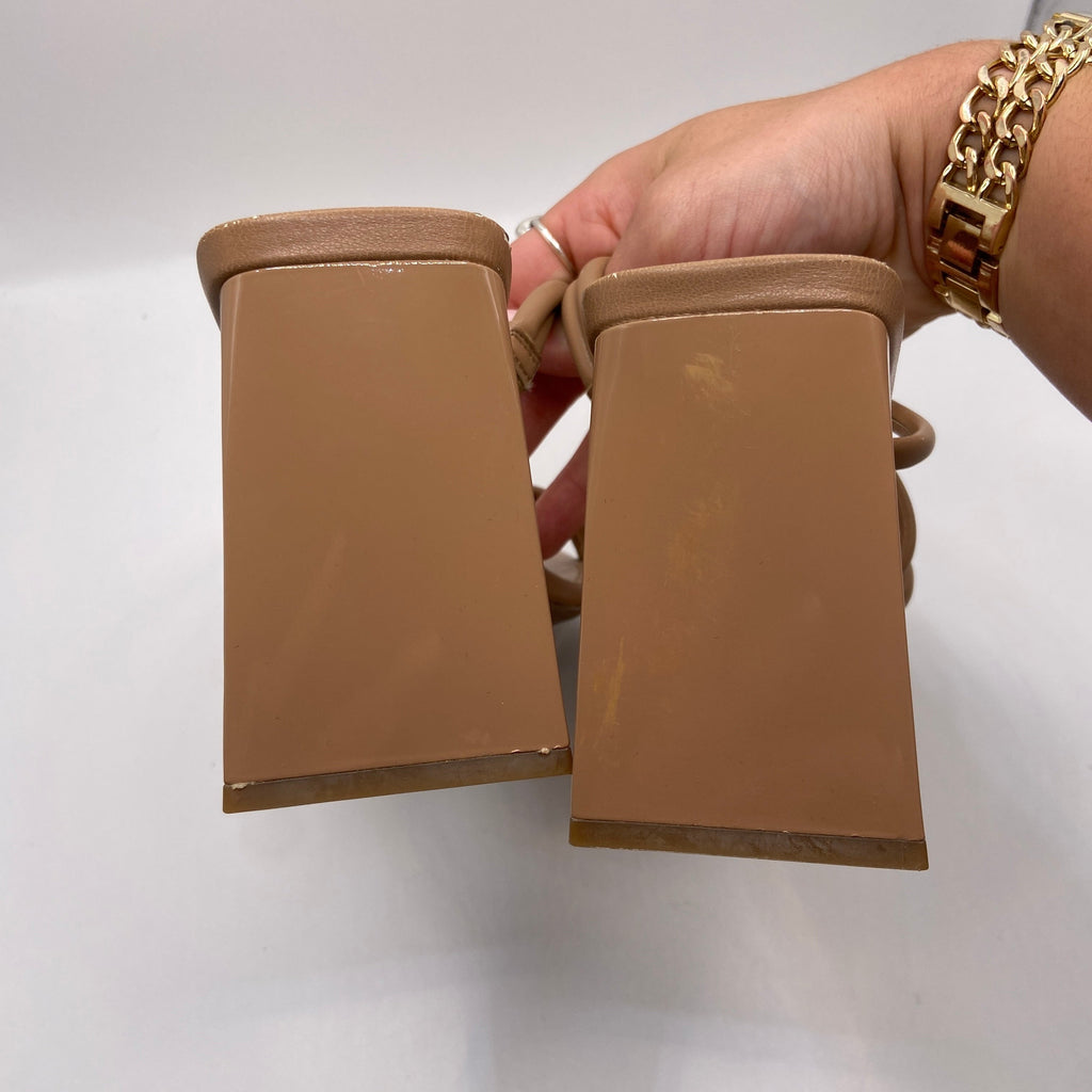 Shoes Heels Block By Abound In Tan, Size: 8