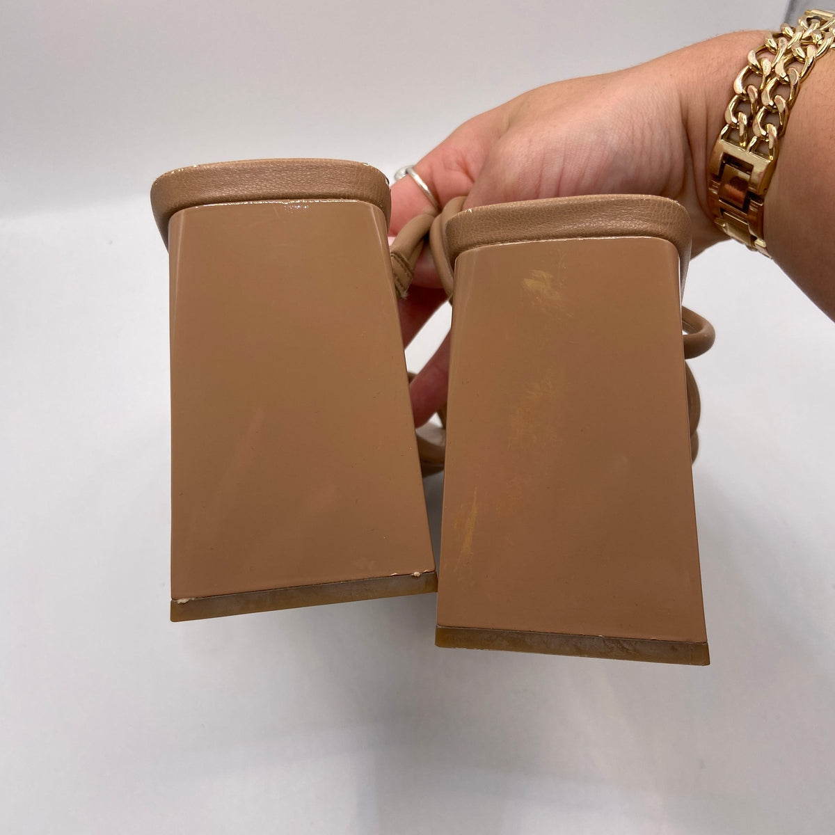 Shoes Heels Block By Abound In Tan, Size: 8