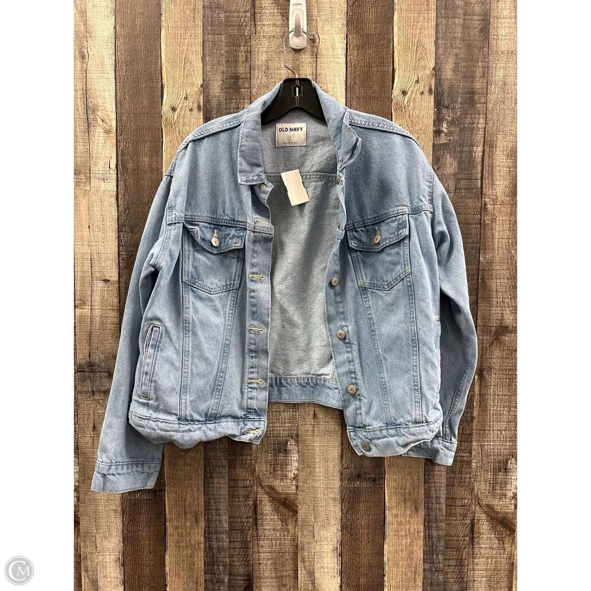 Jacket Denim By Old Navy In Blue Denim, Size: L