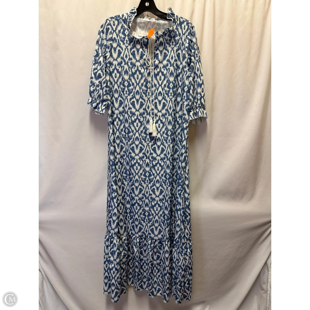 Dress Casual Maxi By Clothes Mentor In Blue, Size: Xl