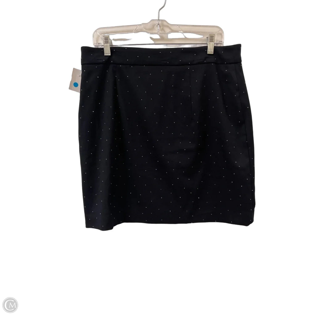 Skirt Mini & Short By Nine West In Black & Silver, Size: 12