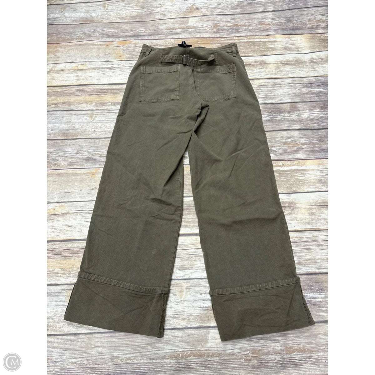 Jeans Wide Leg By American Eagle In Green Denim, Size: 2