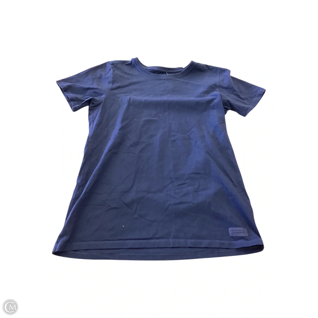 Top Short Sleeve Basic By Life Is Good In Navy, Size: M