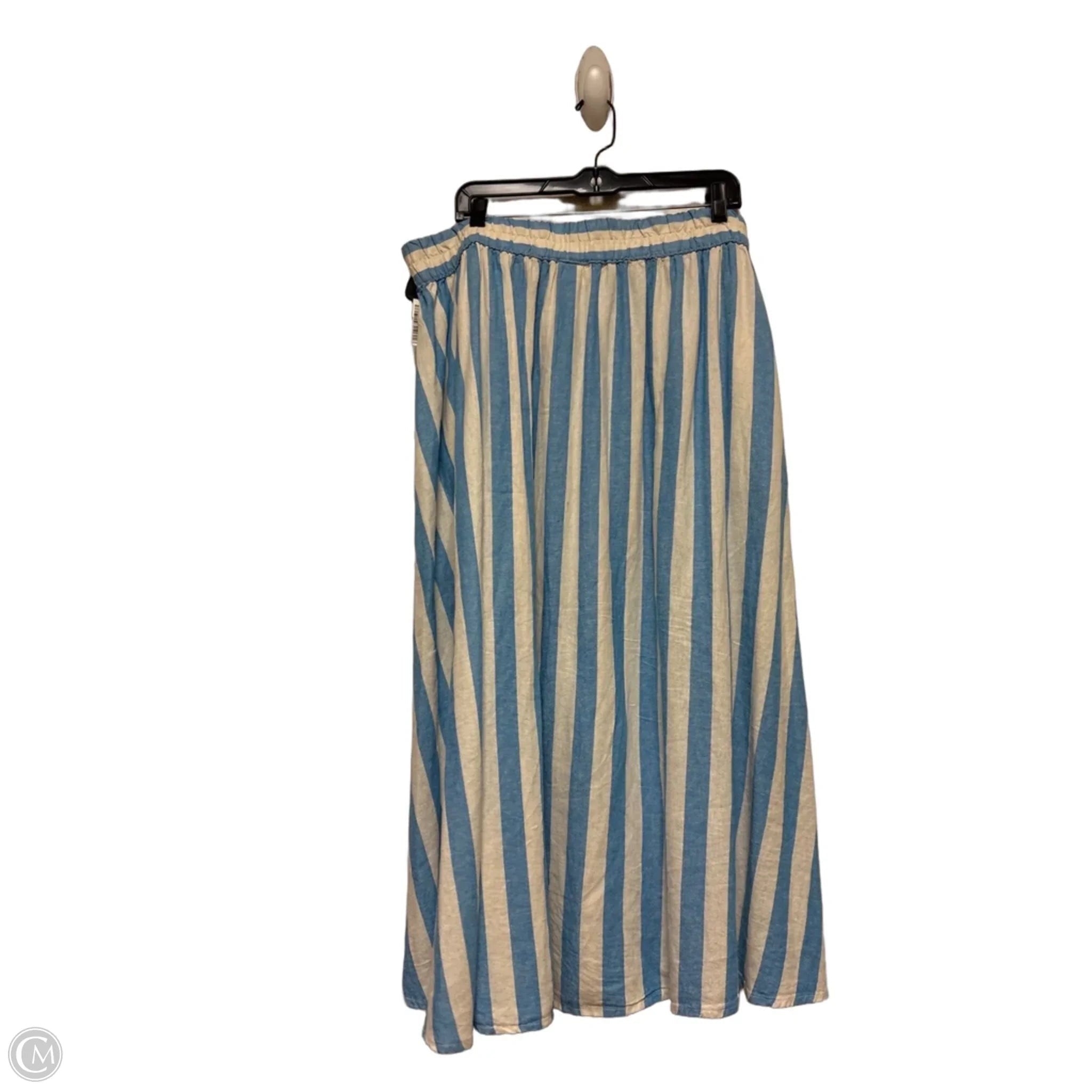 Skirt Maxi By A New Day In Striped Pattern, Size: 16
