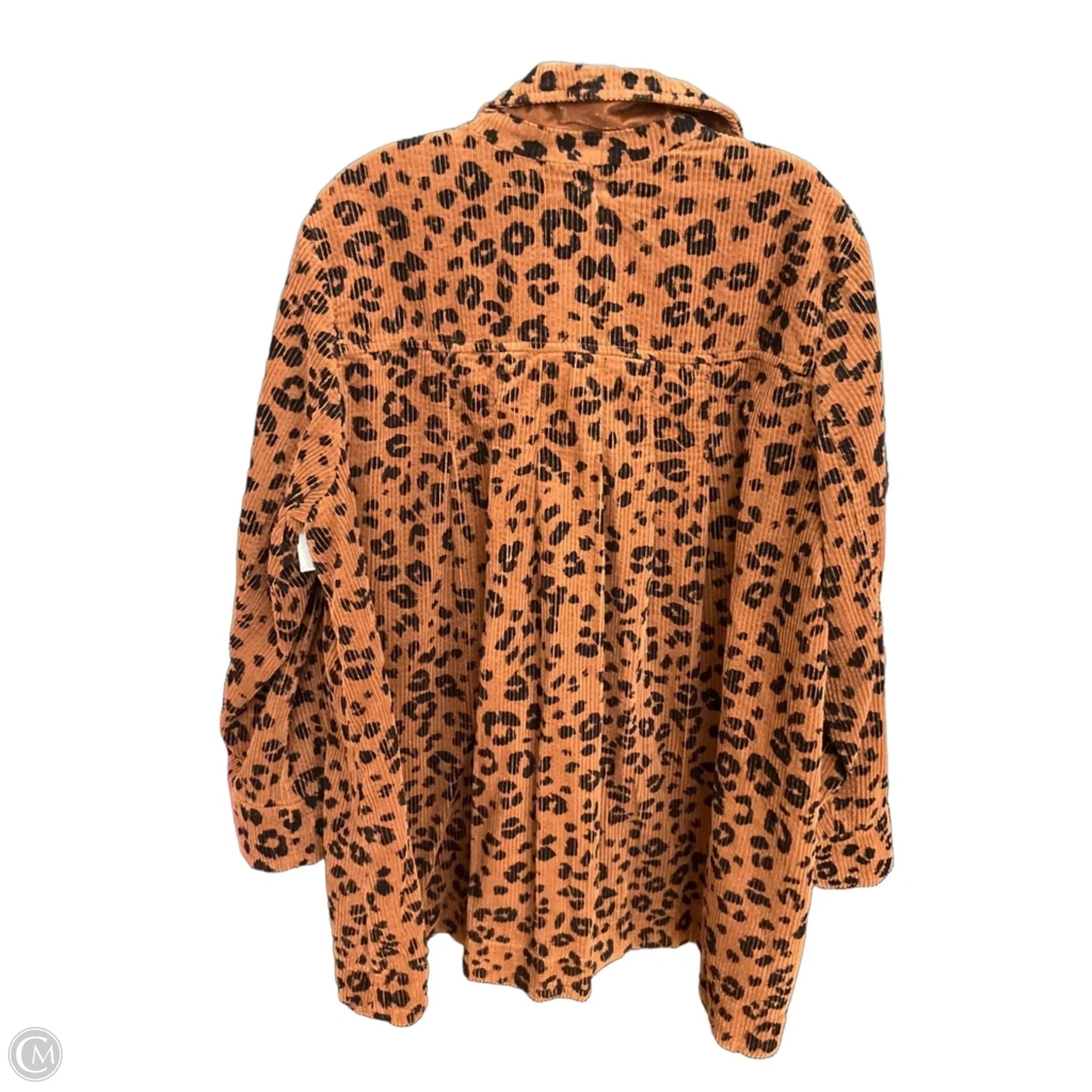Jacket Shirt By J. Jill In Animal Print, Size: Xl