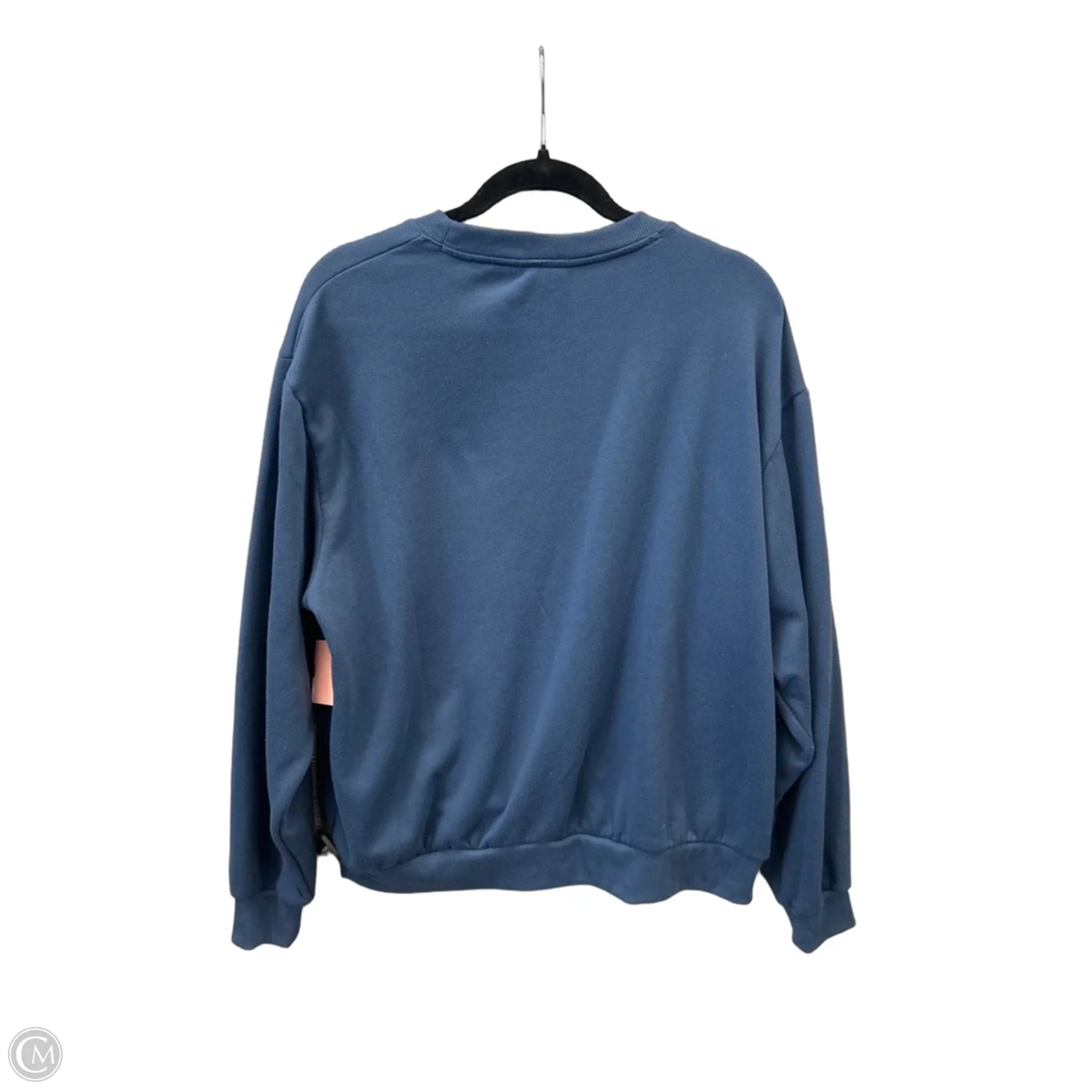 Sweatshirt Crewneck By Clothes Mentor In Blue, Size: L