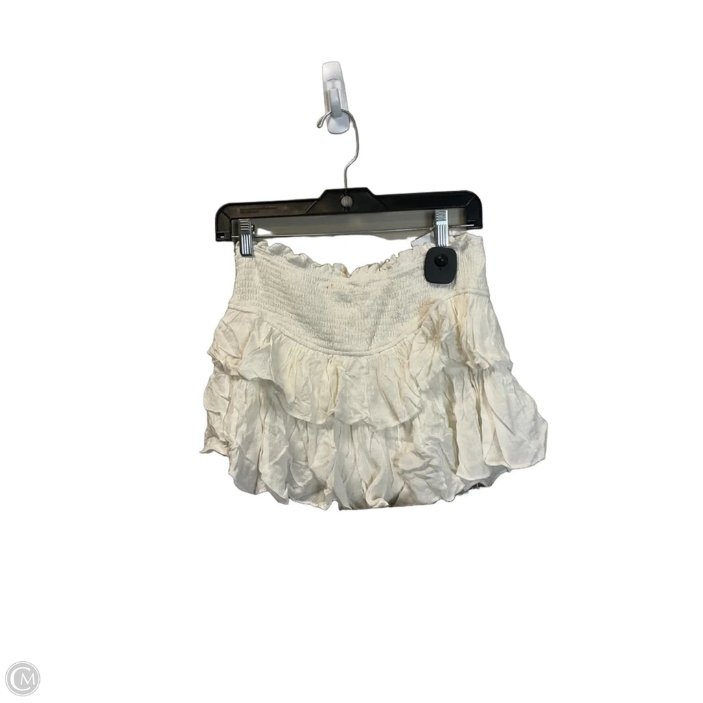 Skirt Mini & Short By Mustard Seed In White, Size: M