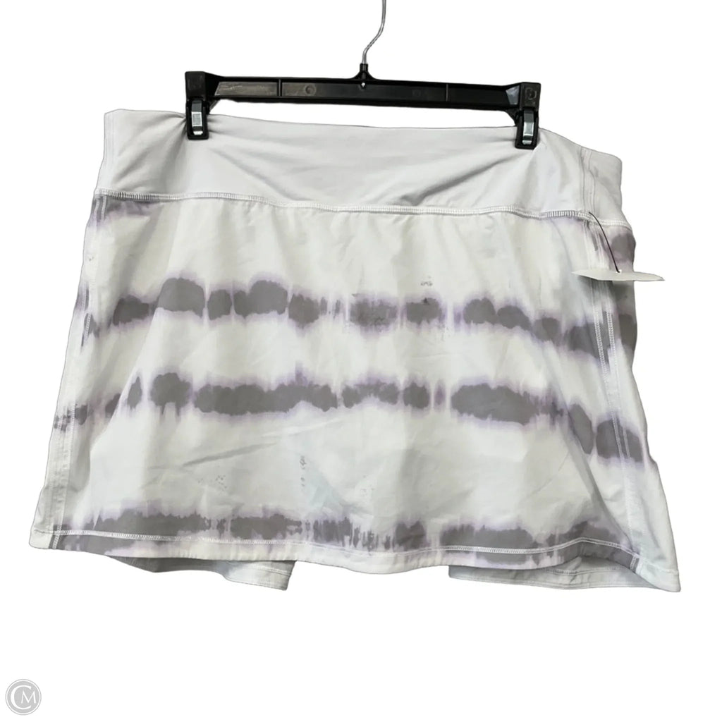 Athletic Skort By Lululemon In Purple & White, Size: 12
