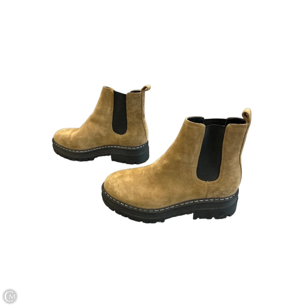 Boots Ankle Flats By Marc Fisher In Brown, Size: 9