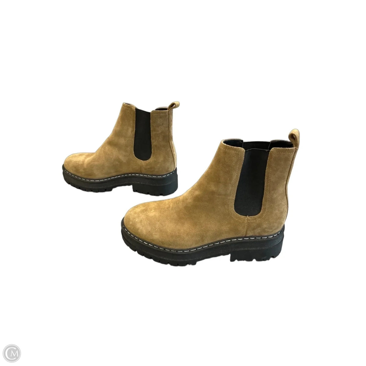 Boots Ankle Flats By Marc Fisher In Brown, Size: 9
