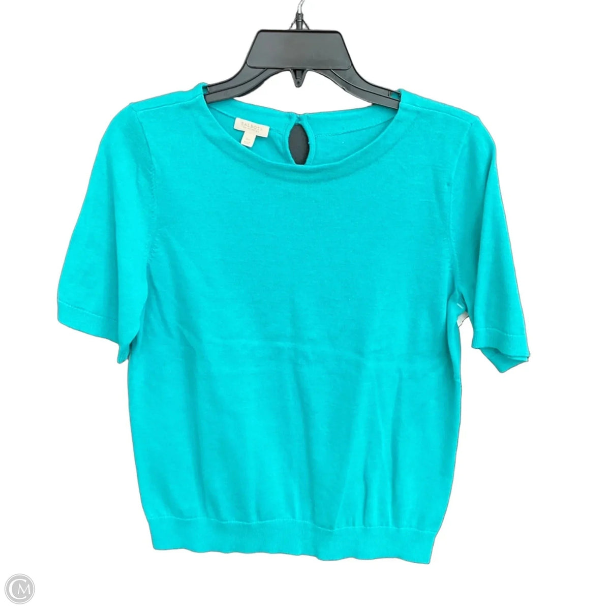 Top Short Sleeve By Talbots In Teal, Size: Sp