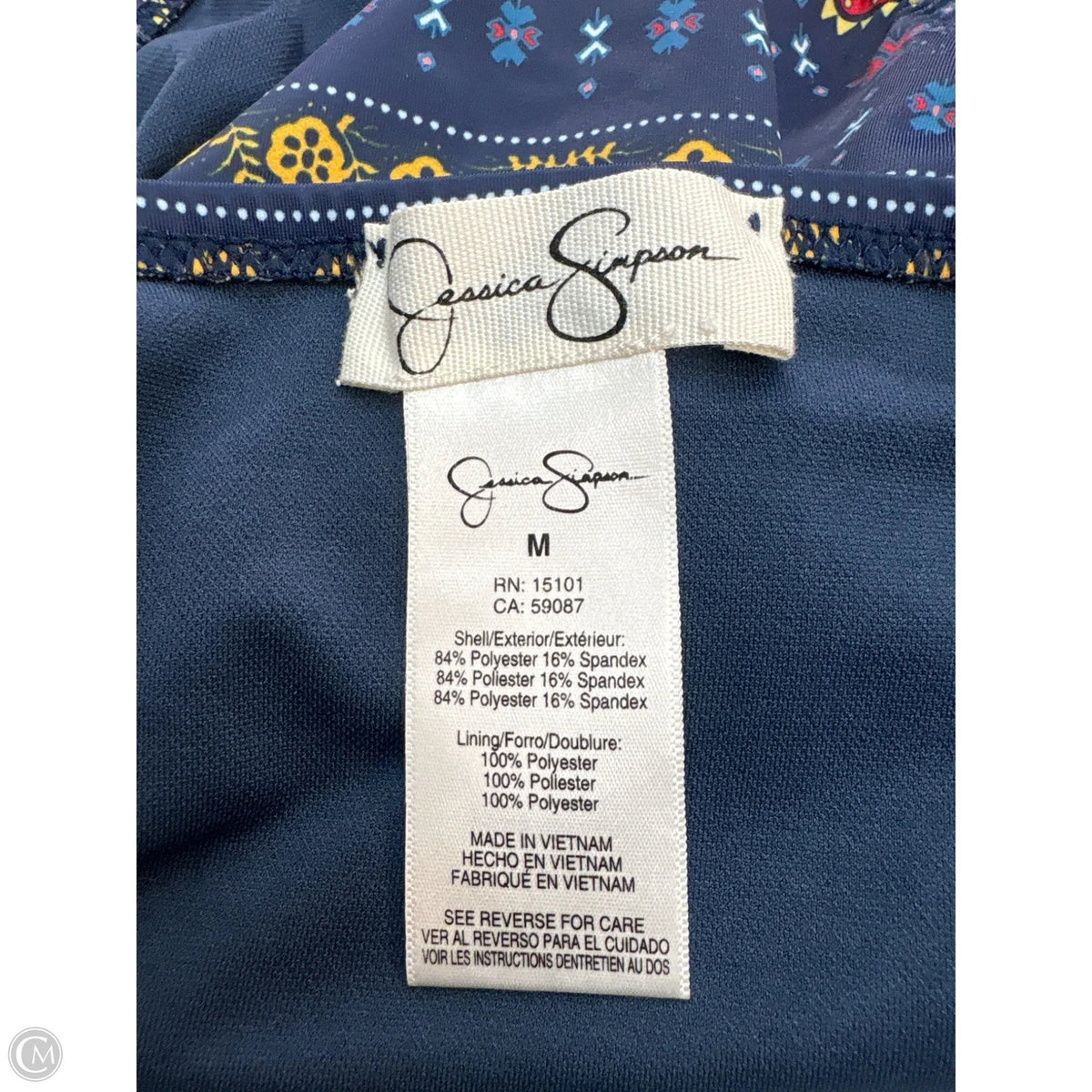 Swimsuit 2pc By Jessica Simpson In Blue, Size: M