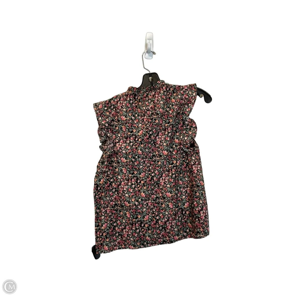 Top Sleeveless By Steve Madden In Floral Print, Size: S