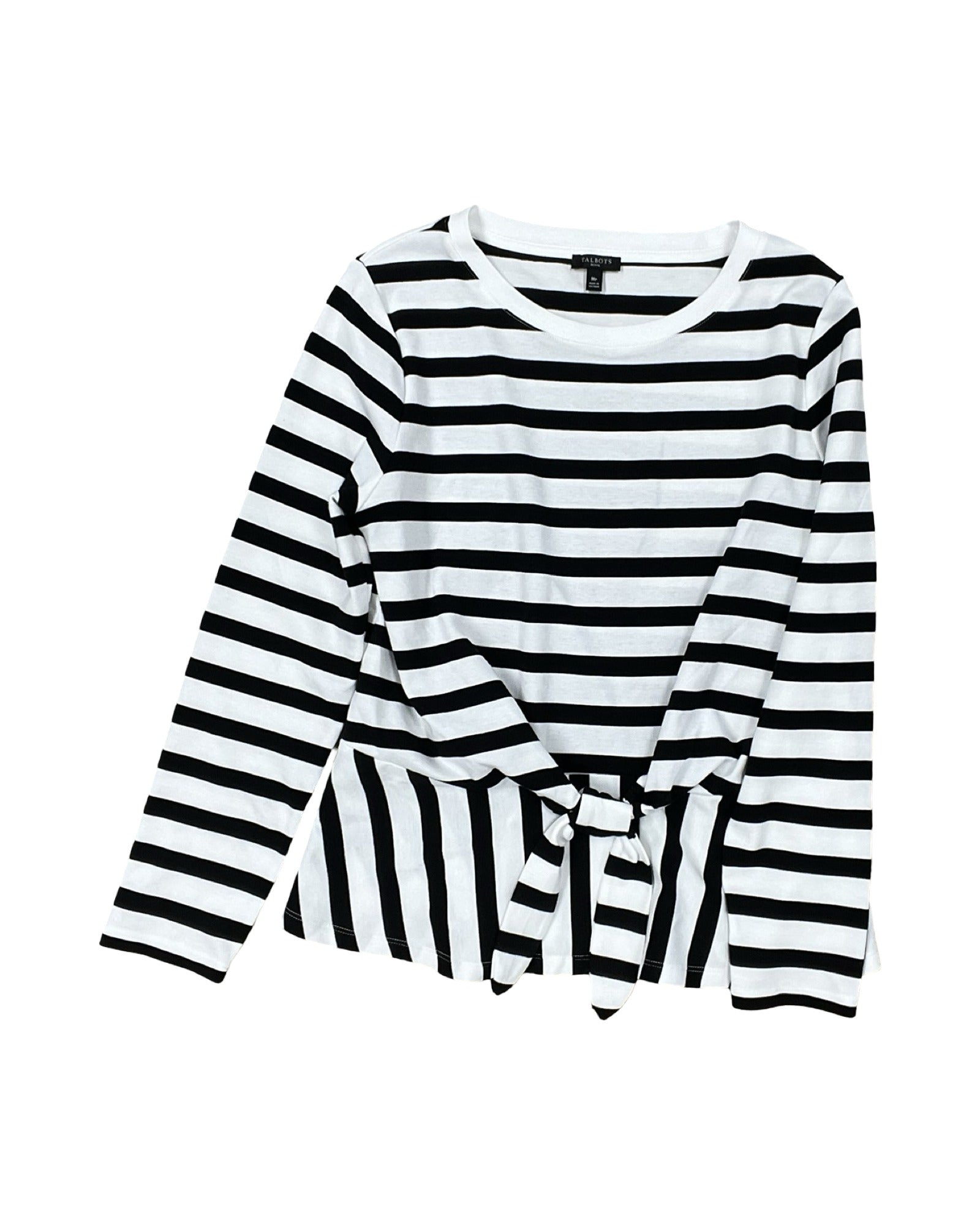 Top Ls By Talbots In Black & White, Size:Mp