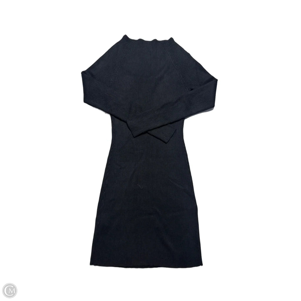 Dress Casual Midi By Abercrombie And Fitch In Black, Size: L