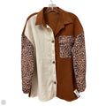 Jacket Shirt By Clothes Mentor In Animal Print, Size: L
