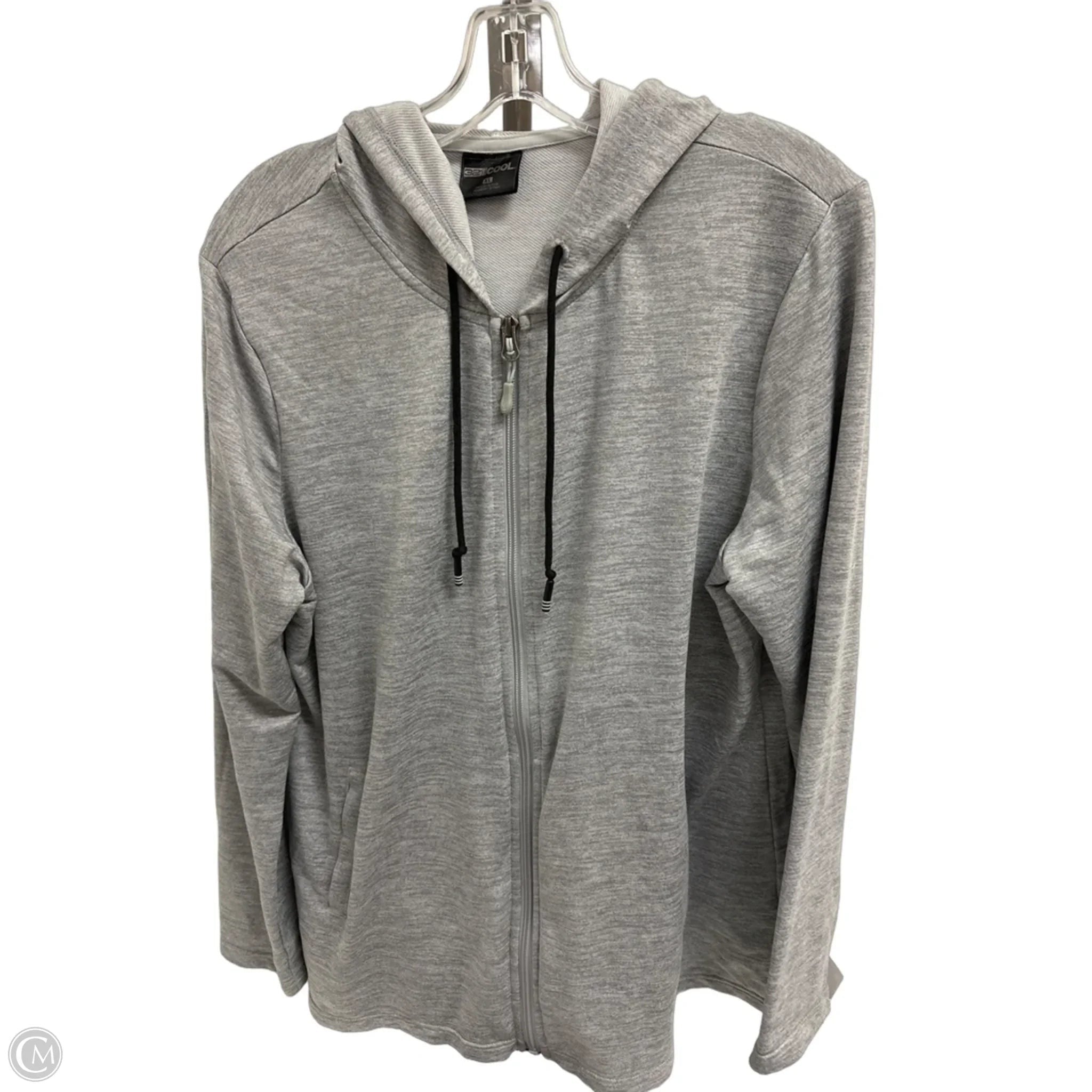 Athletic Jacket By 32 Degrees In Grey, Size: Xl