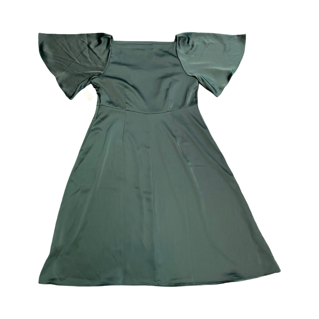 Dress Casual Midi By Banana Republic In Green, Size:16