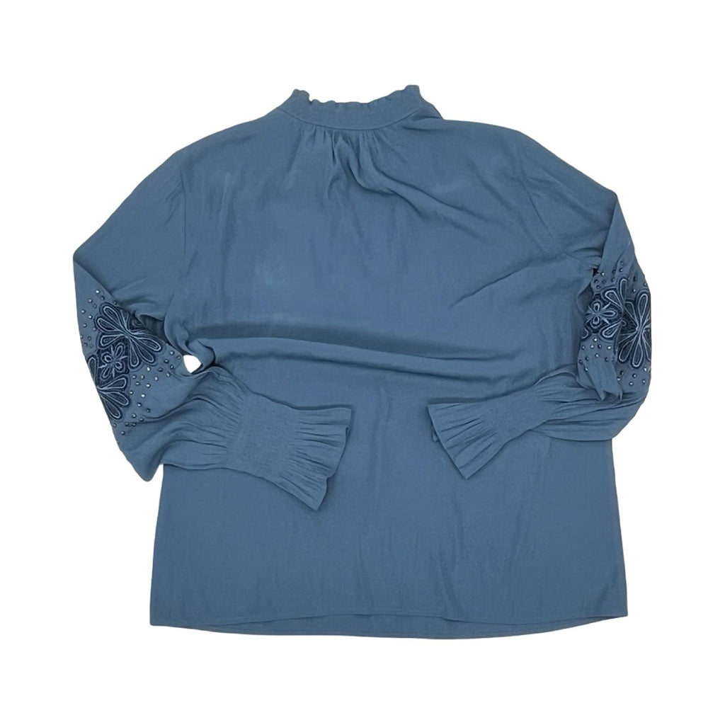 Blouse Ls By Chicos In Blue, Size:S