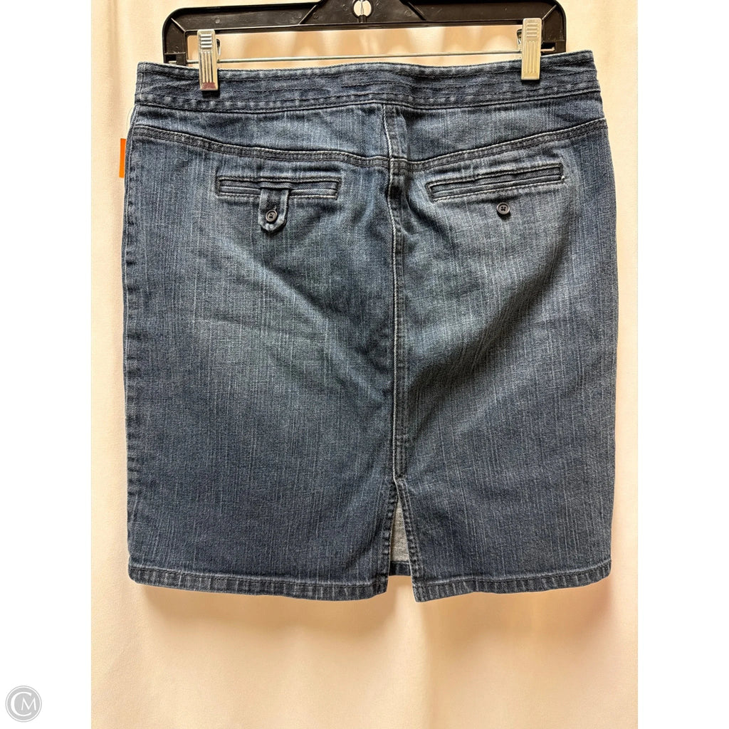 Skirt Mini & Short By Loft In Blue Denim, Size: 10p