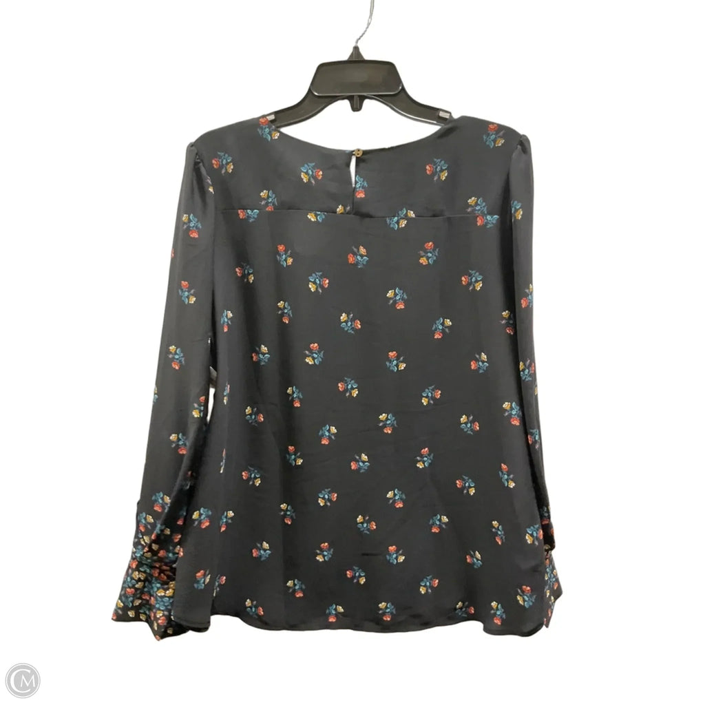 Top Long Sleeve By Loft In Black, Size: L