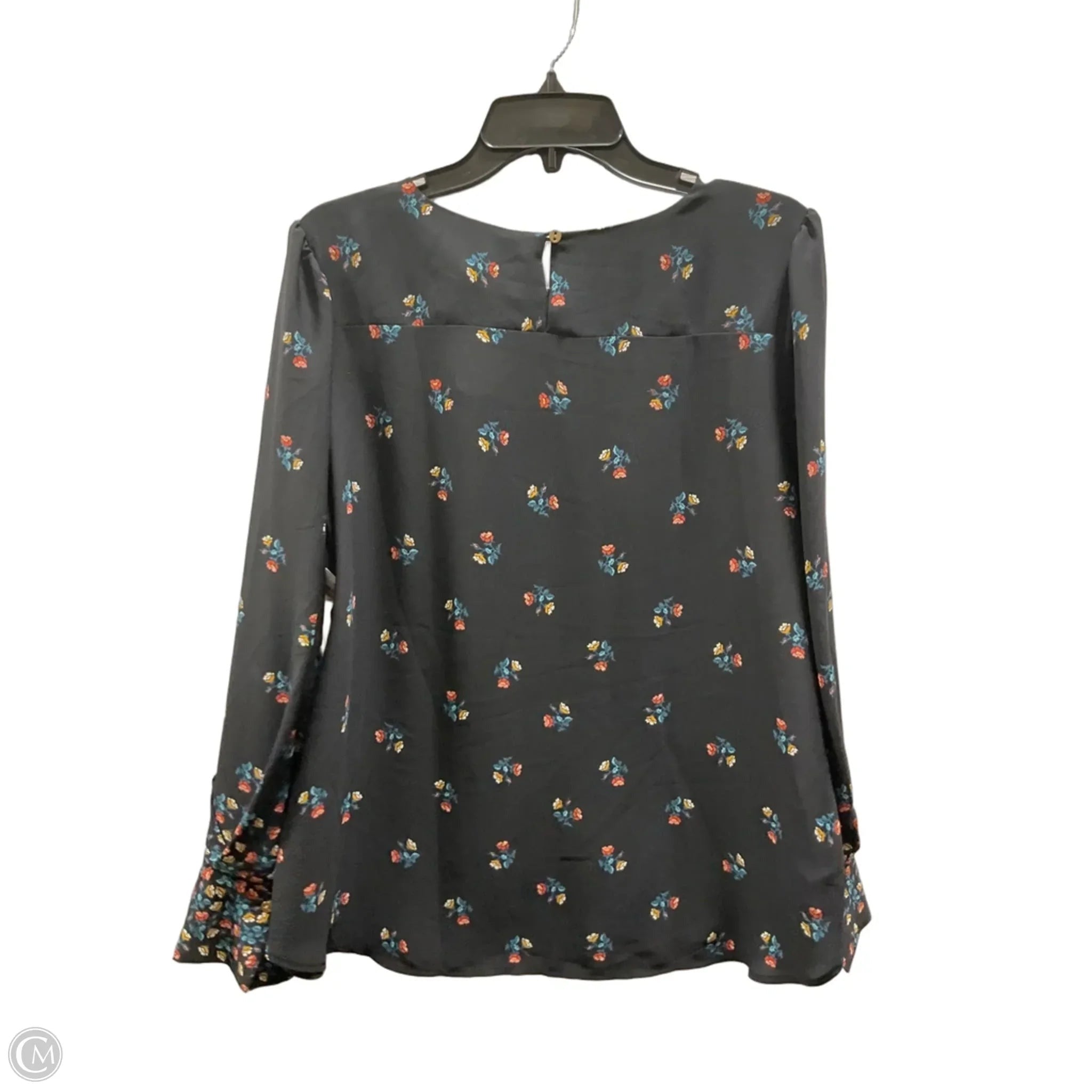 Top Long Sleeve By Loft In Black, Size: L