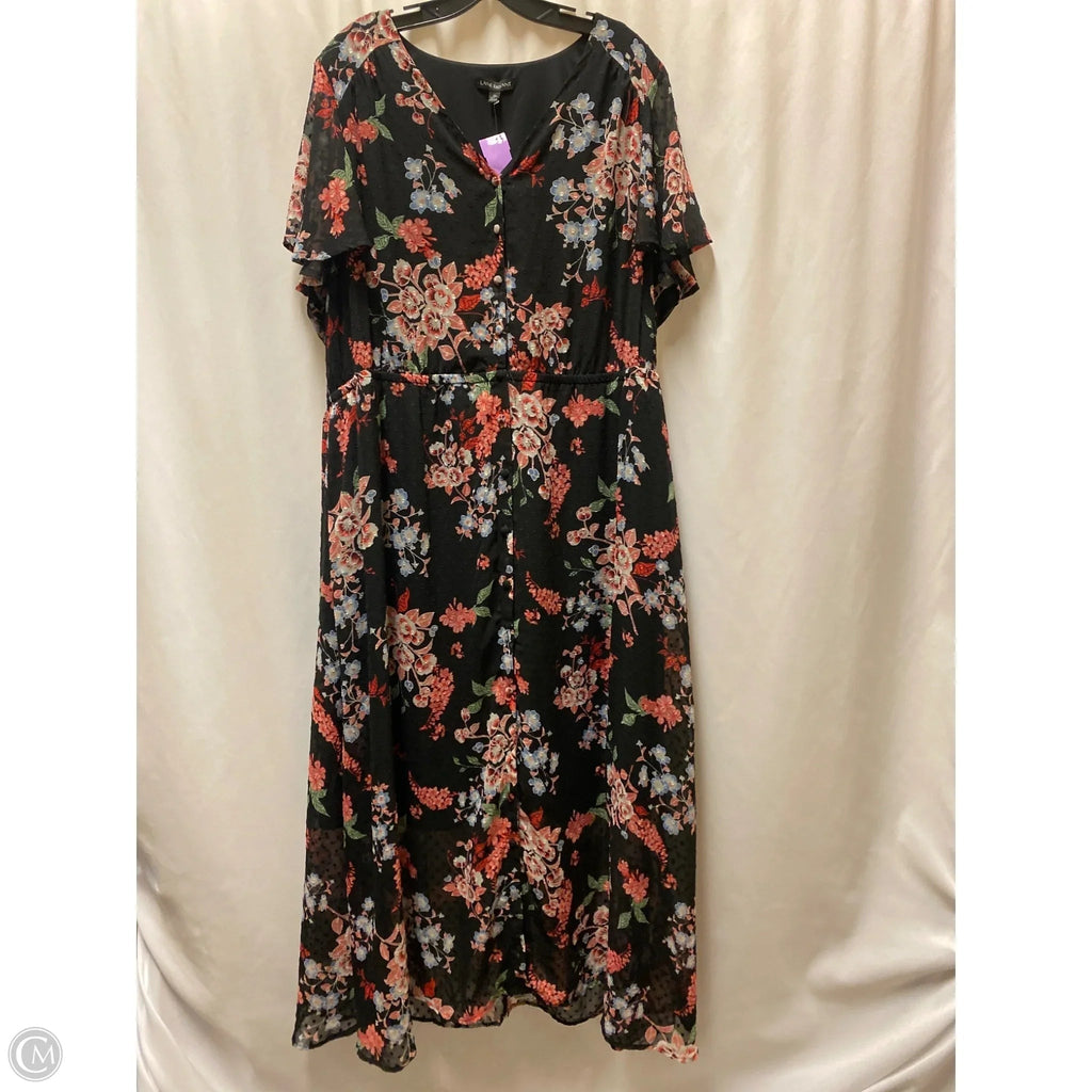 Dress Casual Maxi By Lane Bryant In Black, Size: 3x