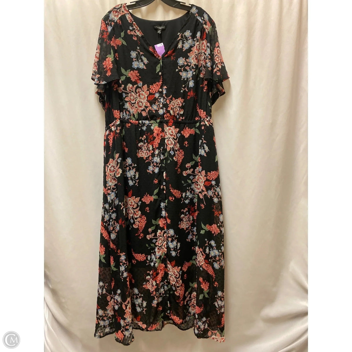 Dress Casual Maxi By Lane Bryant In Black, Size: 3x