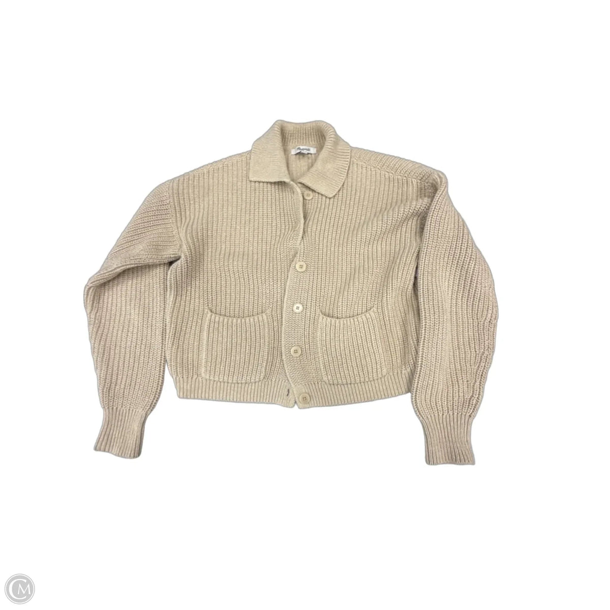 Sweater Cardigan By Madewell In Cream, Size: Xs