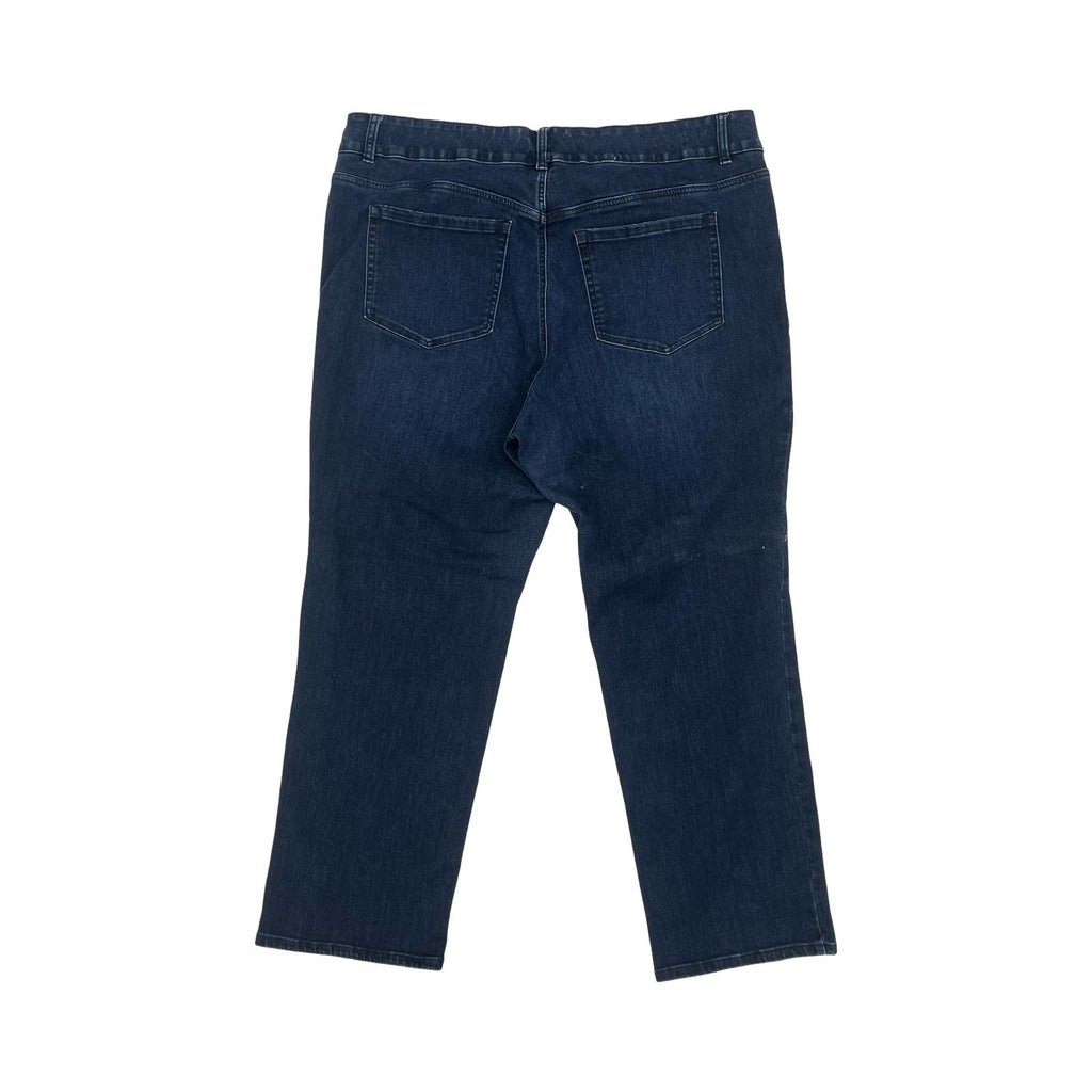 Jeans Straight By Lane Bryant In Blue Denim, Size:24