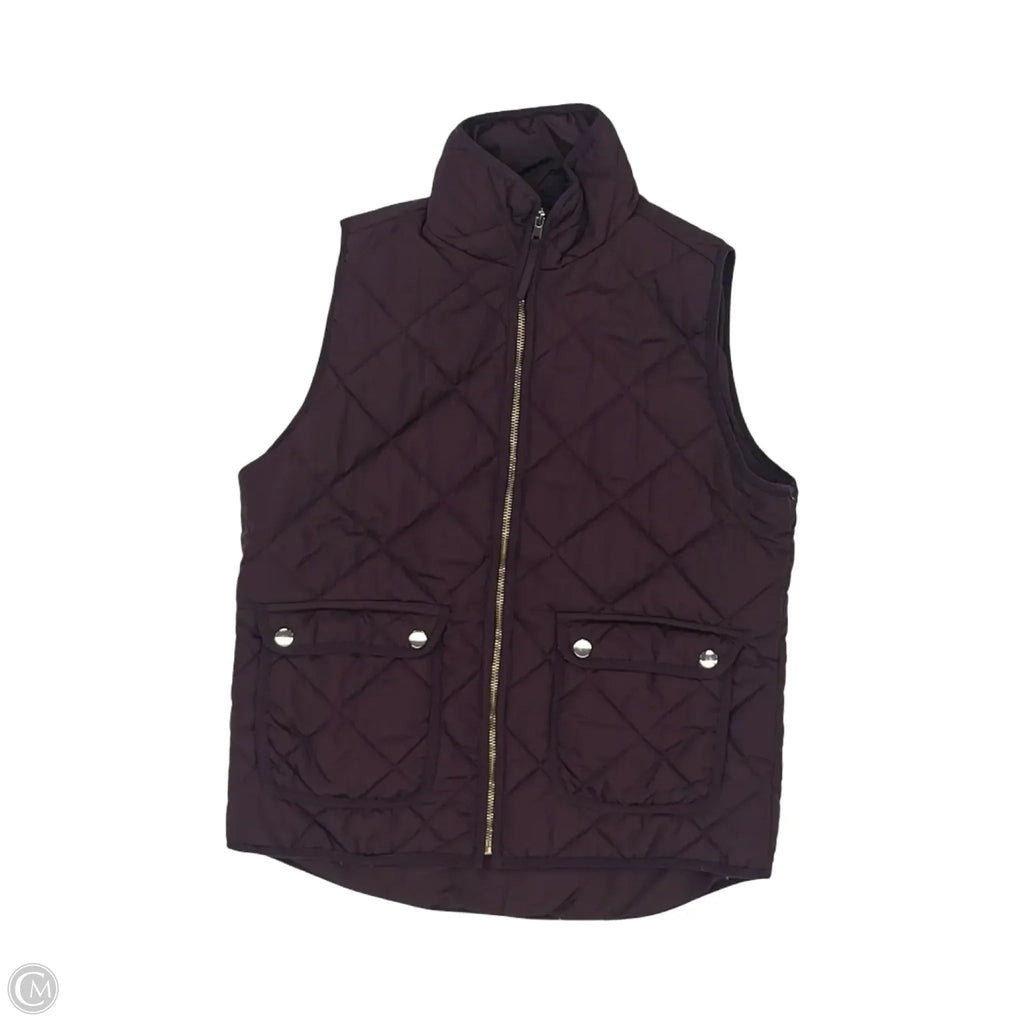 Vest Puffer & Quilted By Thread And Supply In Purple, Size: S
