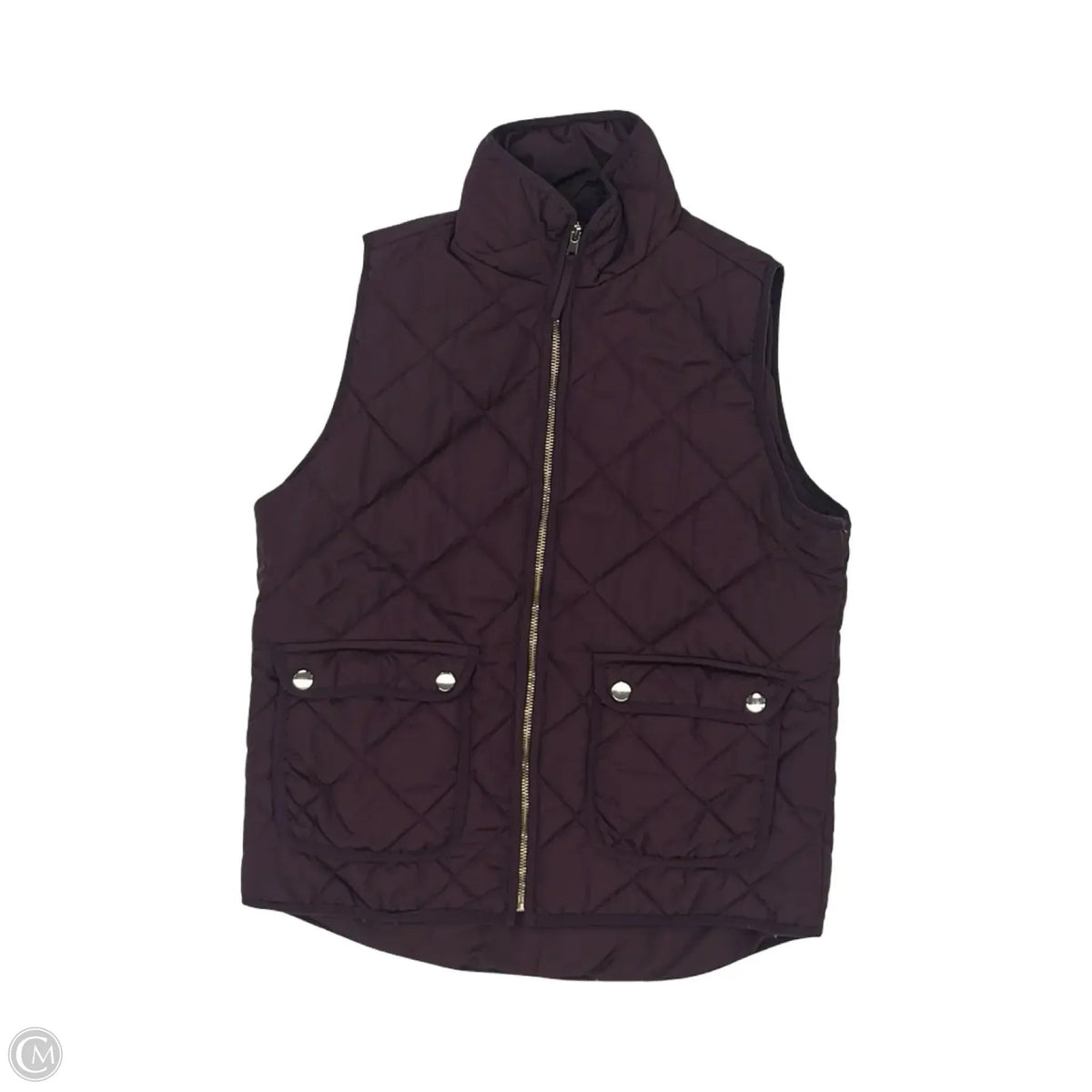 Vest Puffer & Quilted By Thread And Supply In Purple, Size: S