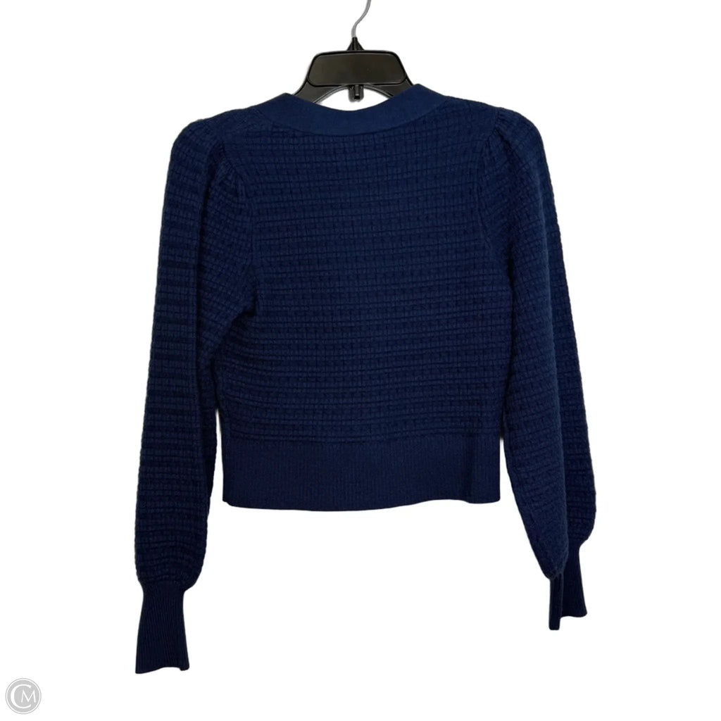 Cardigan By Express In Navy, Size: Xs