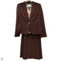 Skirt Suit 2pc By Calvin Klein In Brown, Size: 10