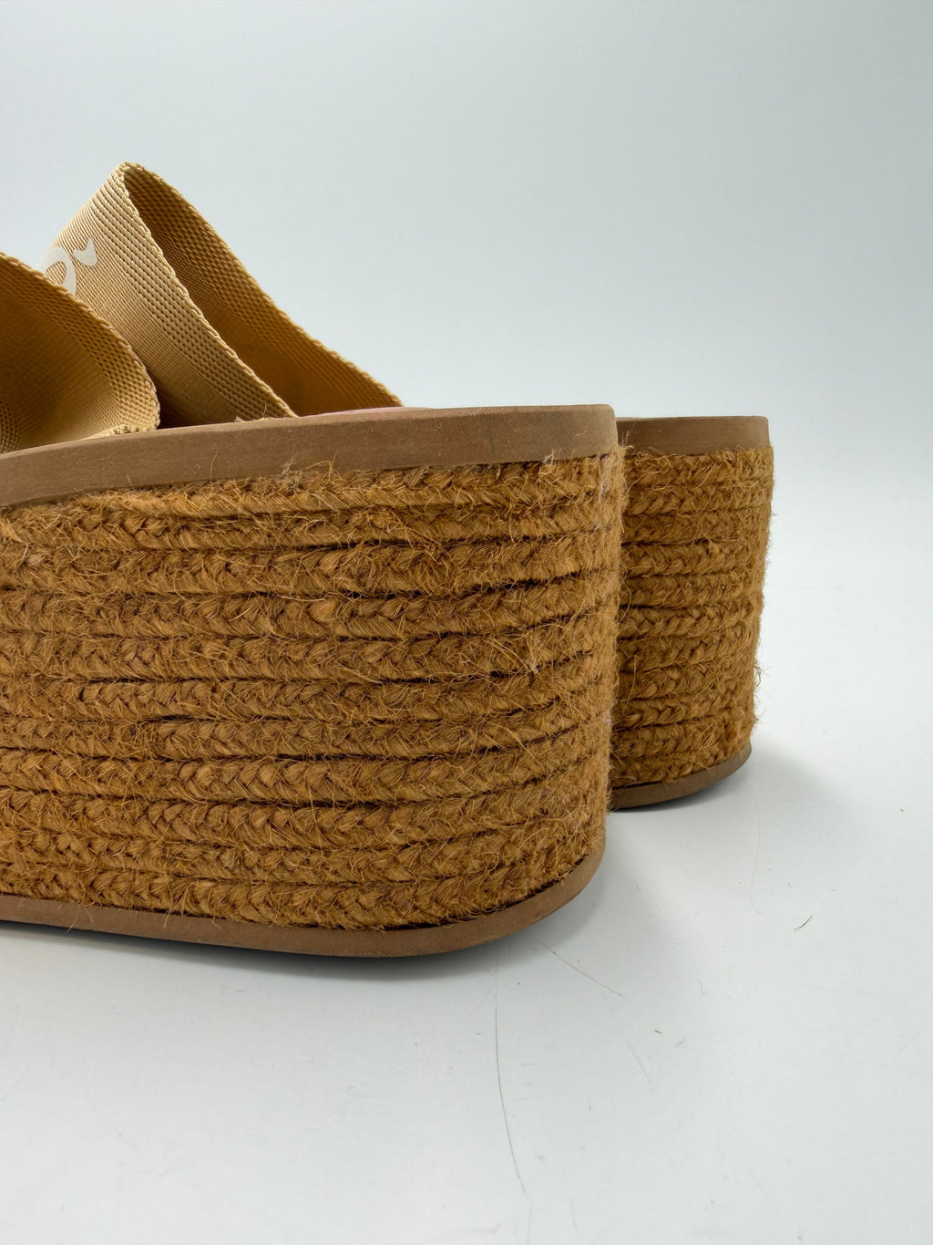 Chloe Woody Wedge Platform Luxury Shoes, Size: 9 (39)