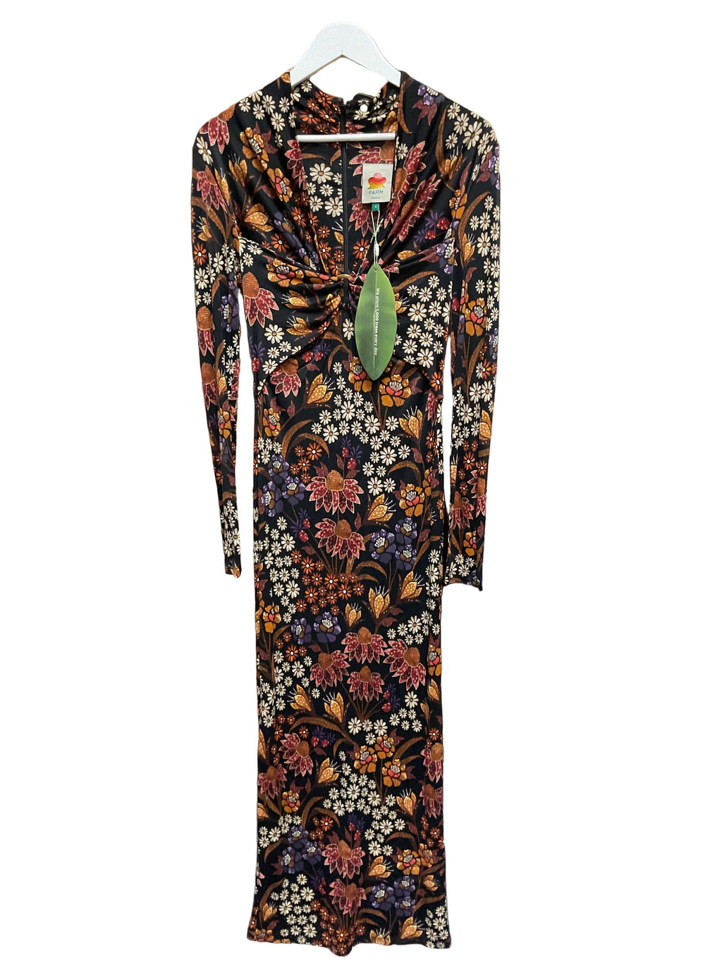 Dress Designer By Farm Rio In Floral Print, Size:L