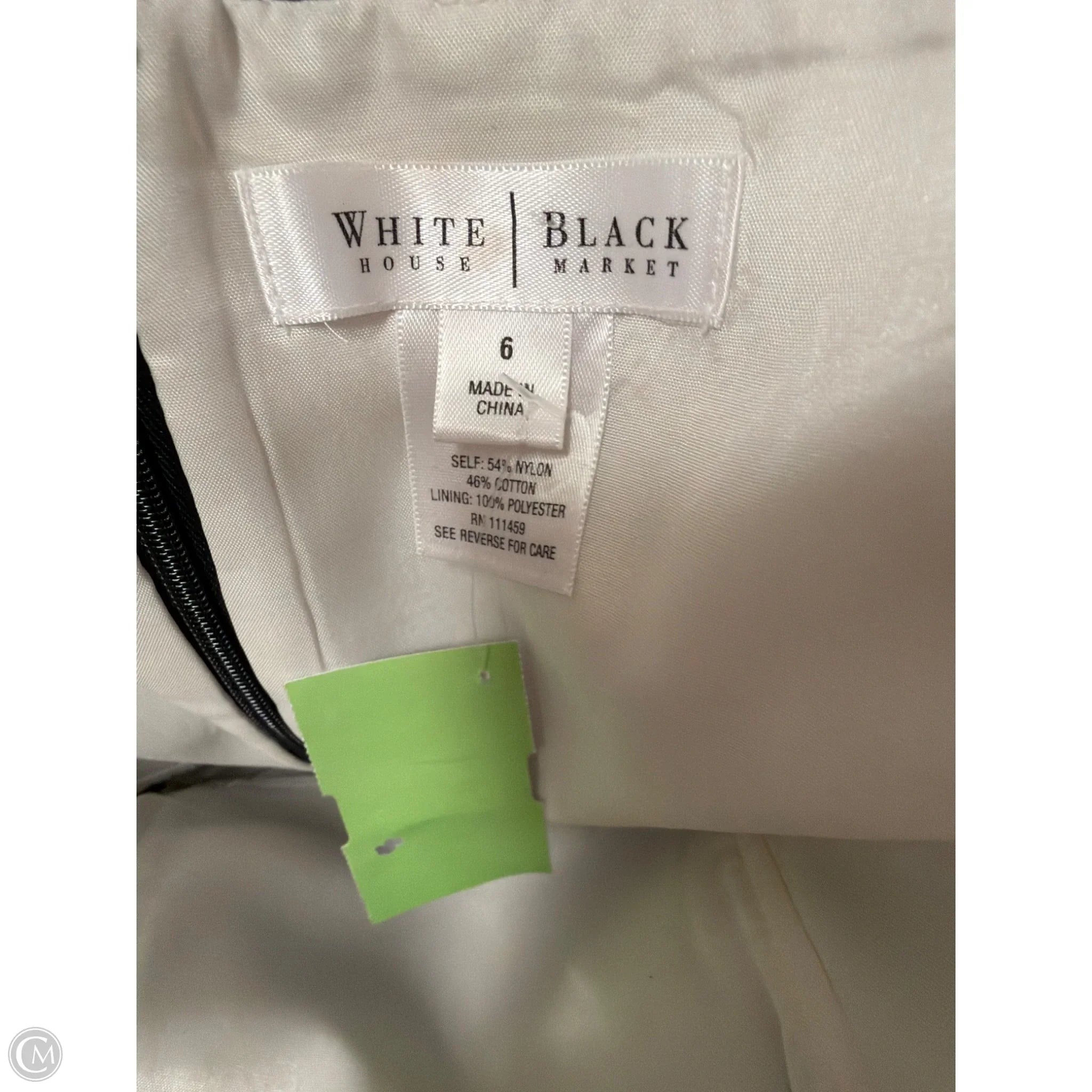 Dress Casual Midi By White House Black Market In Black, Size: S